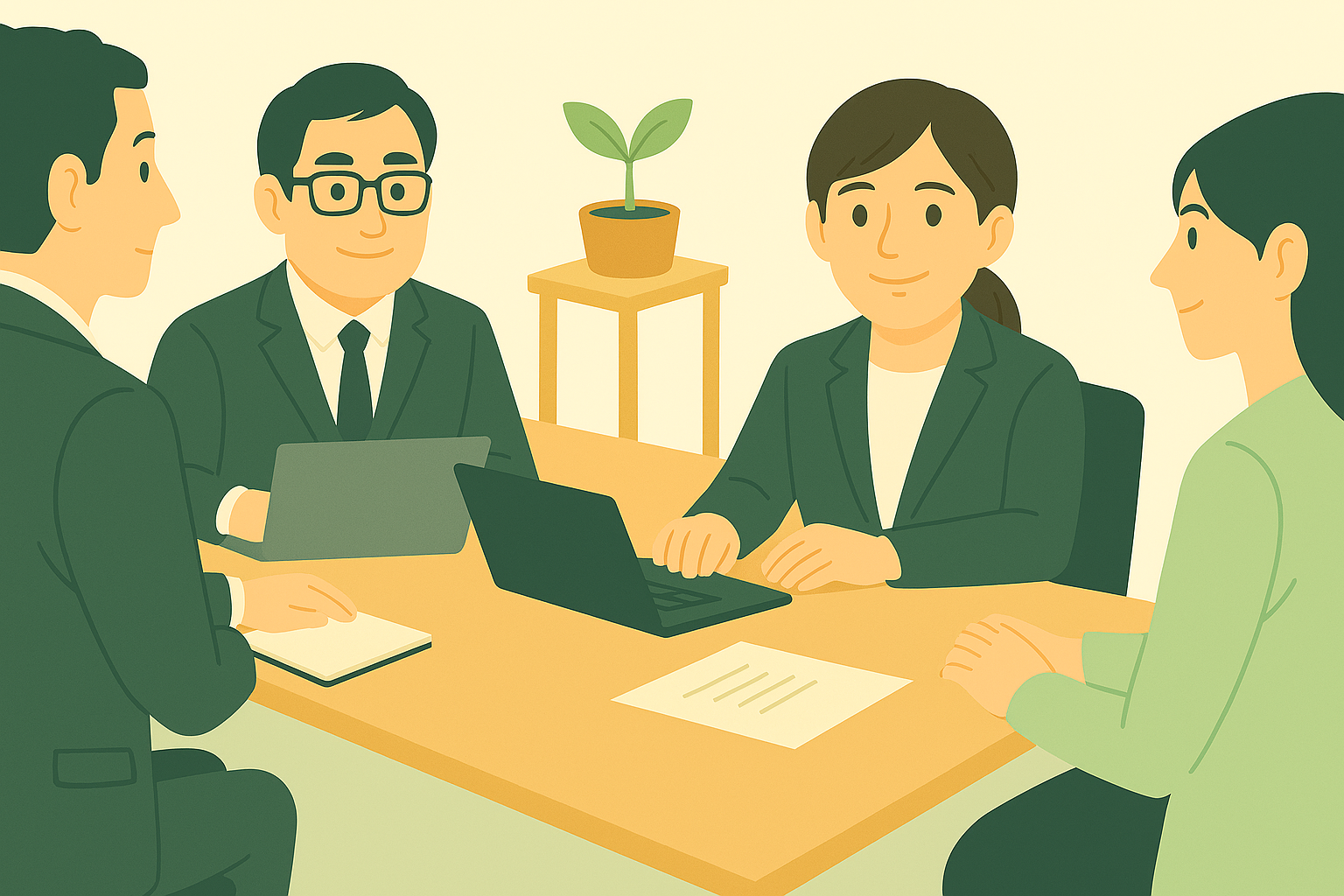 中小企業向けに人事支援・労務相談・制度改定を行う二葉社会保険労務士事務所のトップページ画像